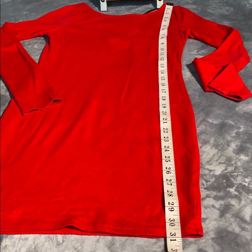 💚 3 for $15 💚   Forever 21 Long Sleeve Criss-Cross Distressed Dress size Small - Picture 10 of 16